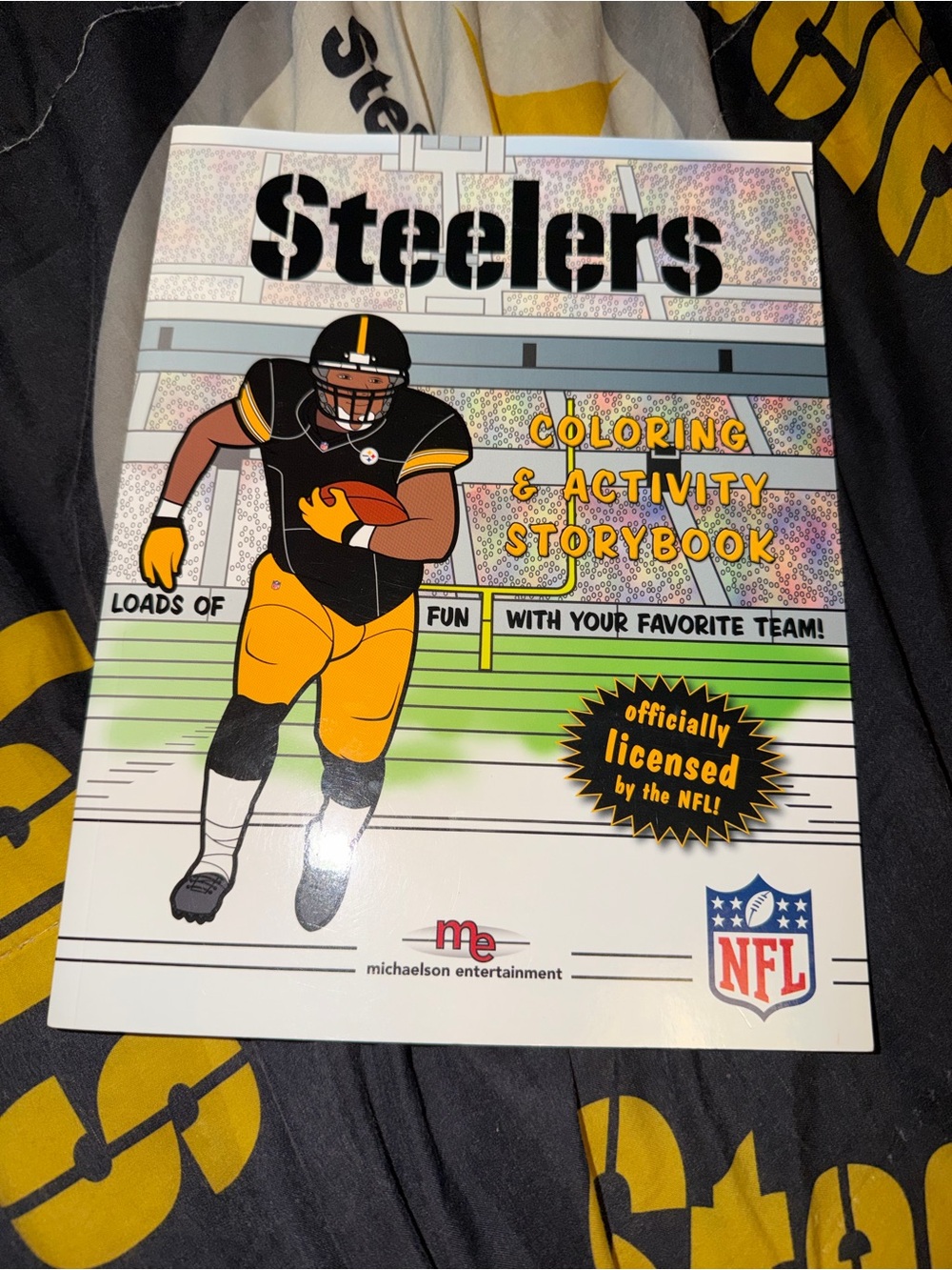 NFL Football Me Michaelson Entertainment Pittsburgh Steelers Coloring Book New M